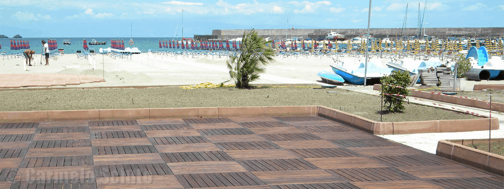 Pavimentazione da esterni per lido balneare